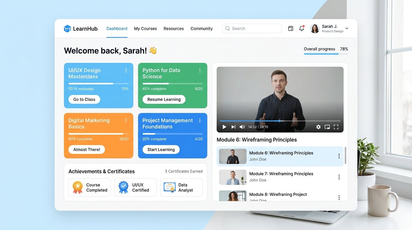 SkillSphere — Enterprise LMS & Live Streaming Portal