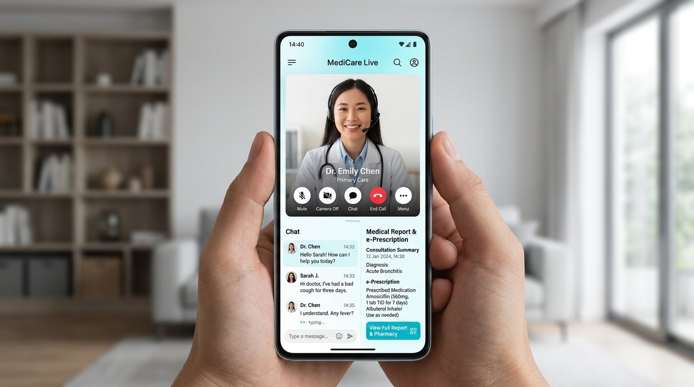 CareSync — Telemedicine & Video Consultation App